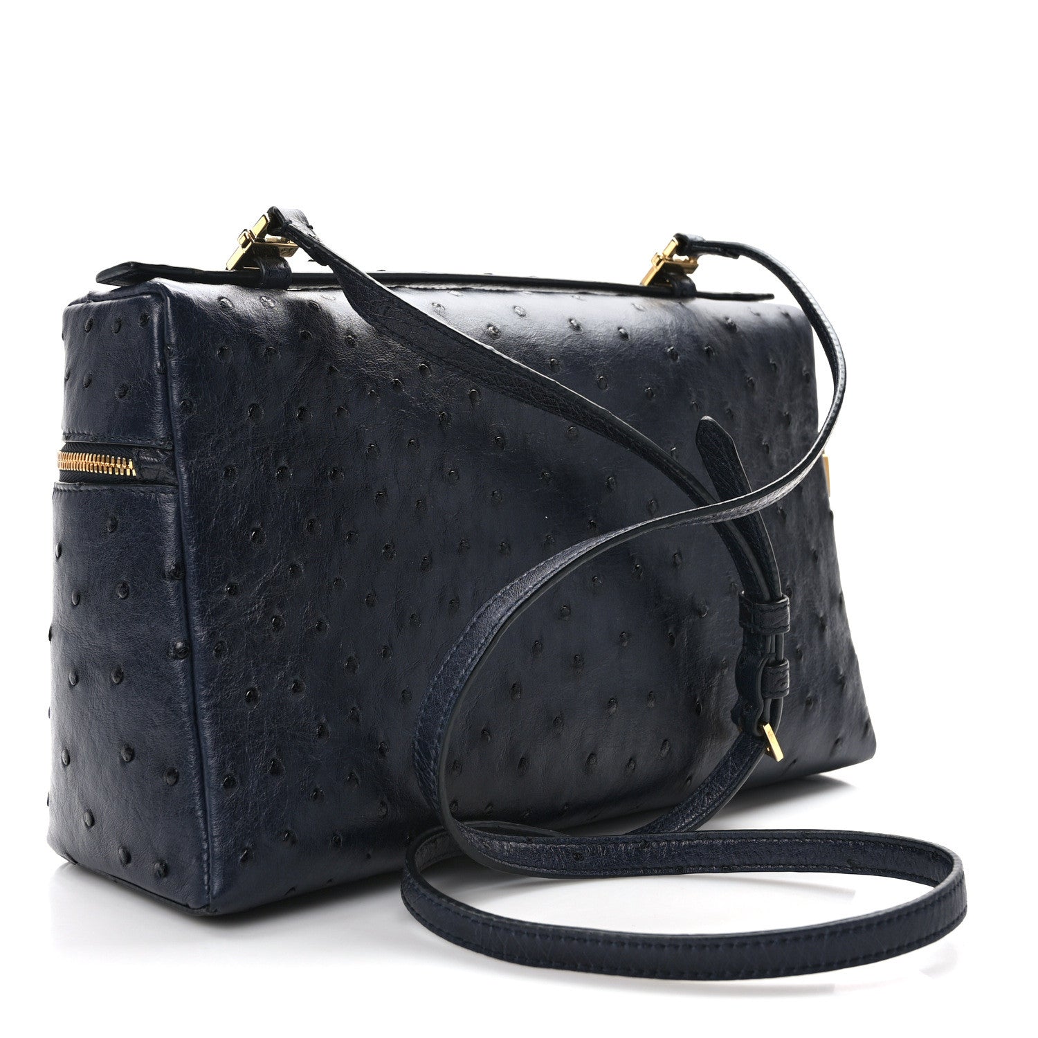 Loro Piana Ostrich Extra Pocket L27 Blue Navy 3 of 14