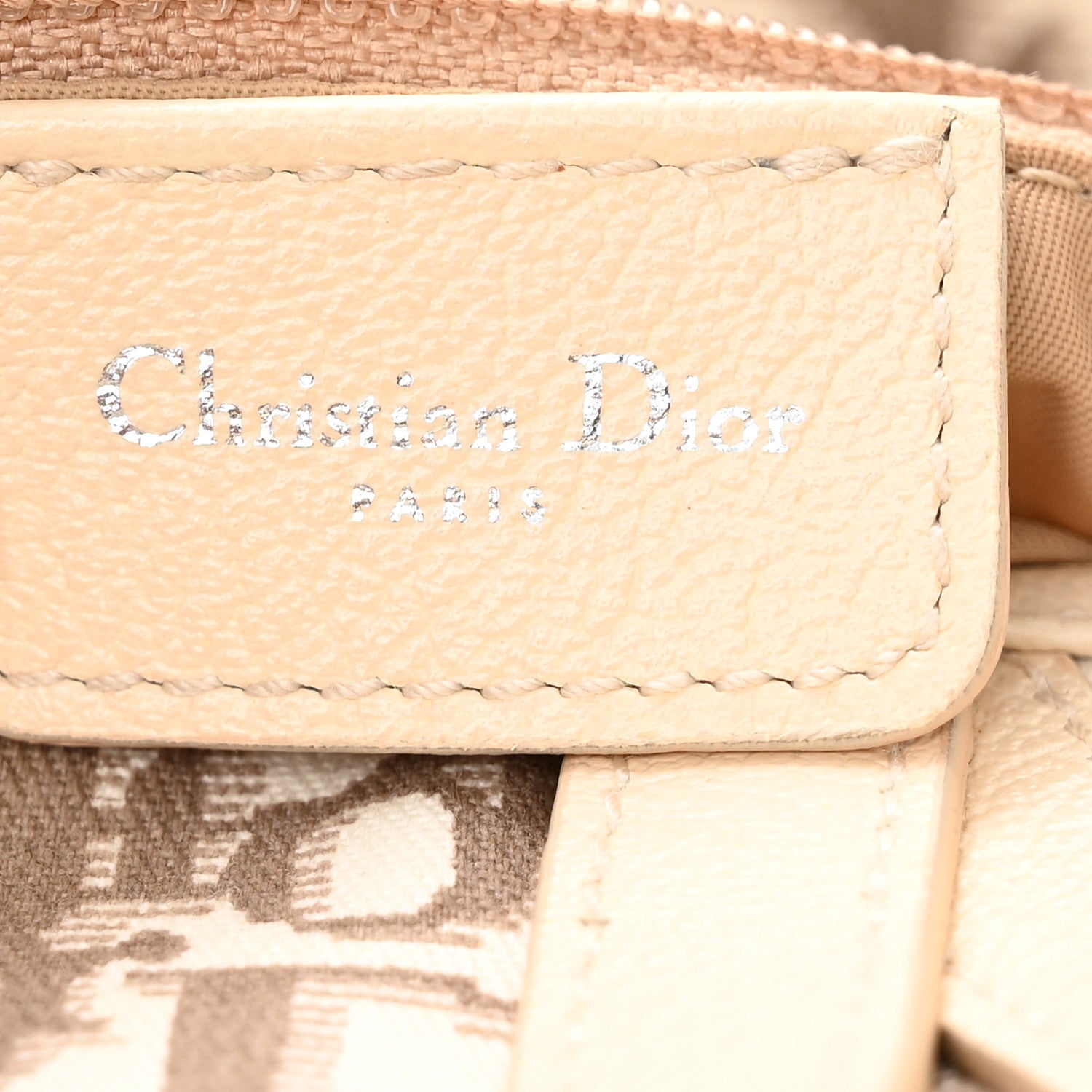 Christian Dior Monogram Vintage Flowers Saddle Bag Beige 6 of 16