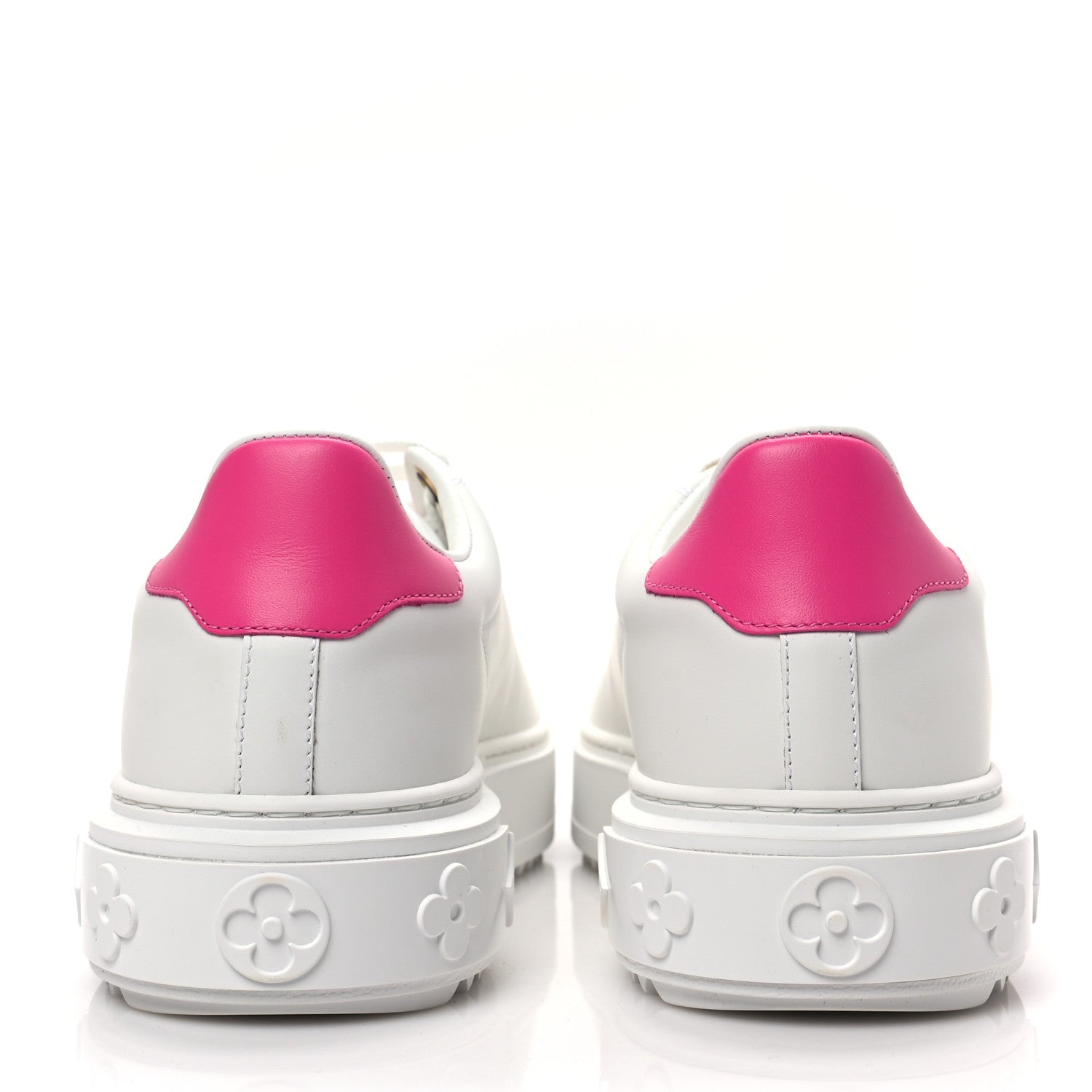 Louis Vuitton Monogram Time Out Sneakers 37 White Pink 5 of 8