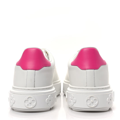 Louis Vuitton Monogram Time Out Sneakers 37 White Pink 5 of 8