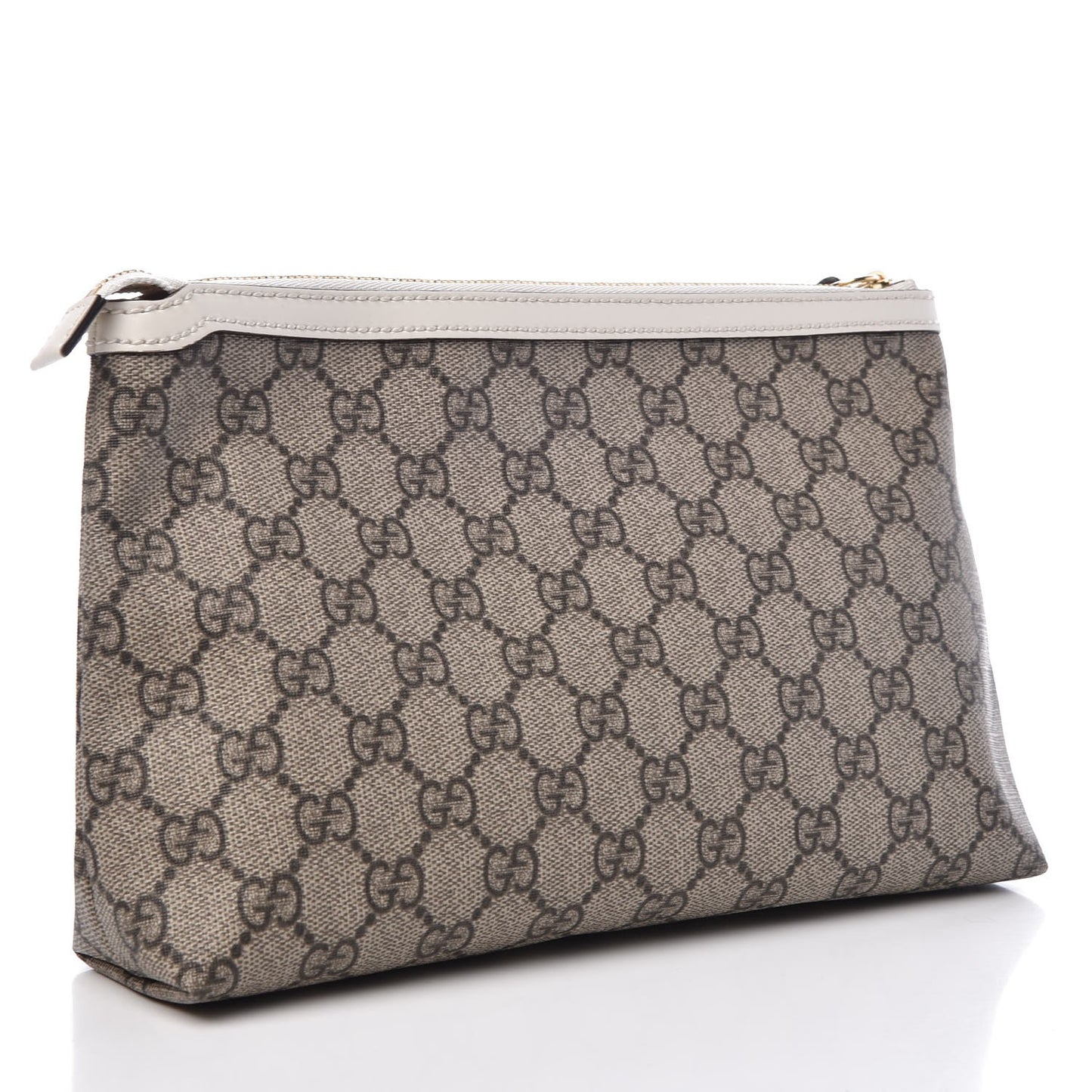 Soft GG Supreme Monogram Pouch White