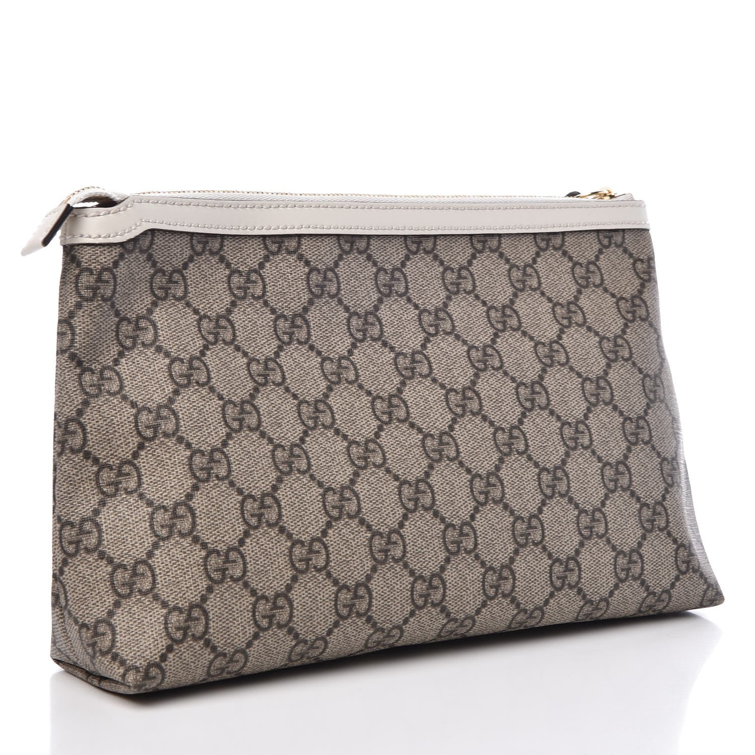 Gucci Soft GG Supreme Monogram Pouch White 3 of 9