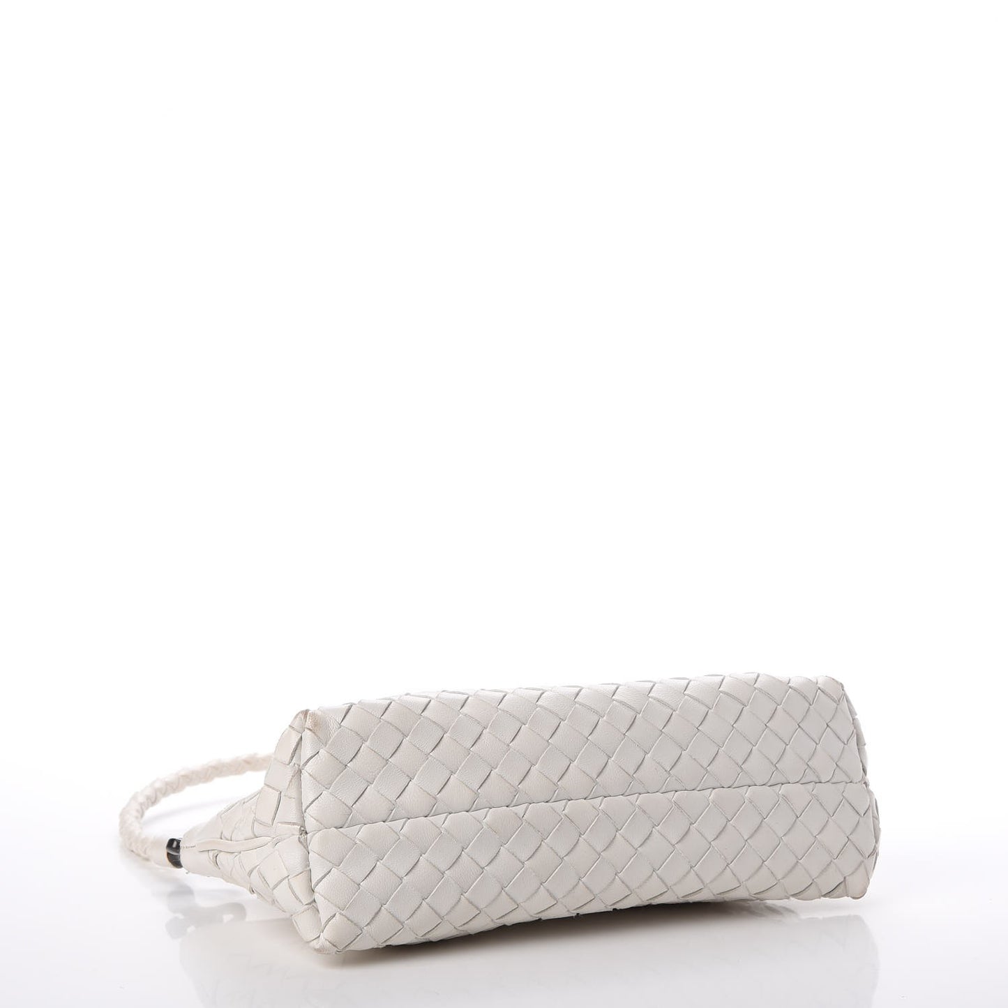 Nappa Intrecciato Mini Shoulder Bag White