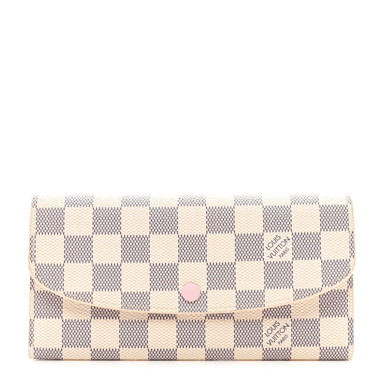 Damier Azur Emilie Wallet Rose Ballerine