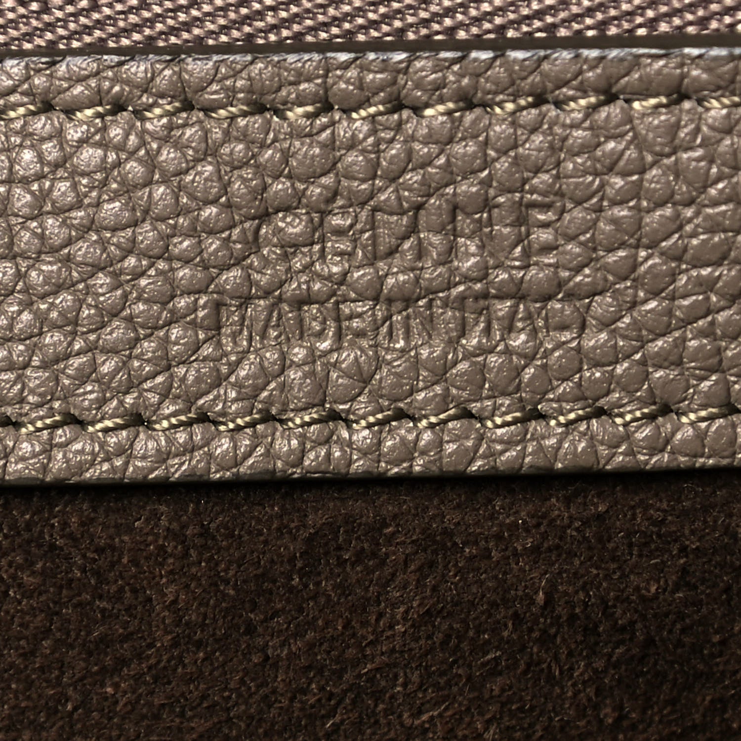 Celine Soft Grained Calfskin Small Belt Cabas Phantom Taupe 13 of 16