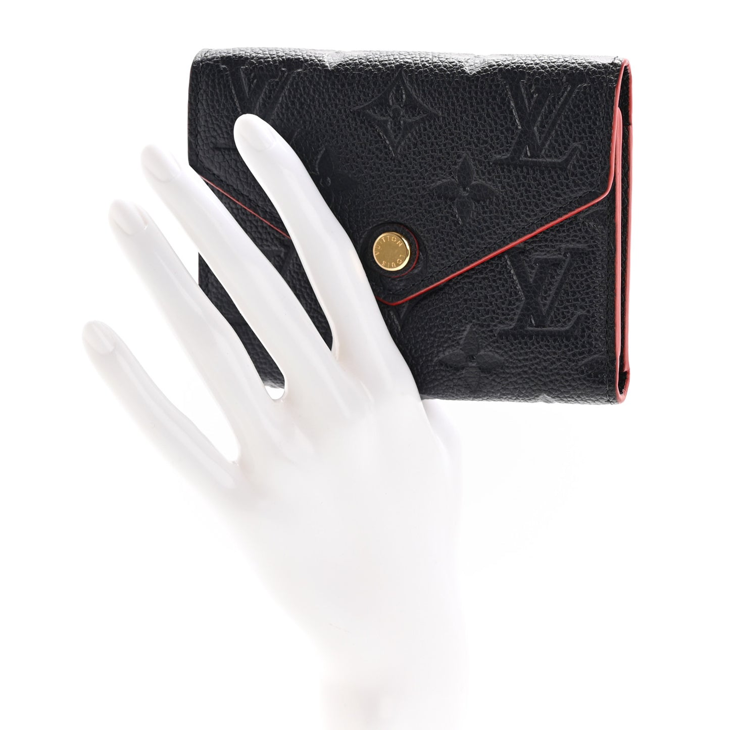 Empreinte Victorine Wallet Marine Rouge