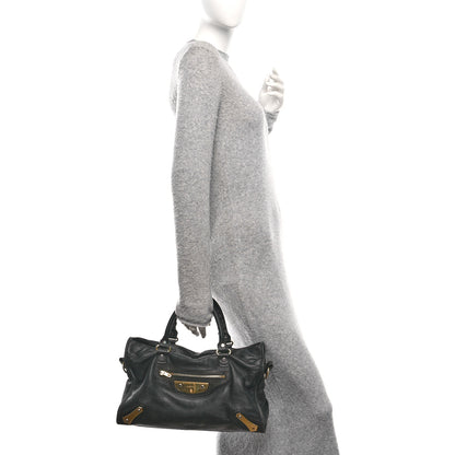 Balenciaga Veau Amp Plate Gold Hardware City Black 2 of 16
