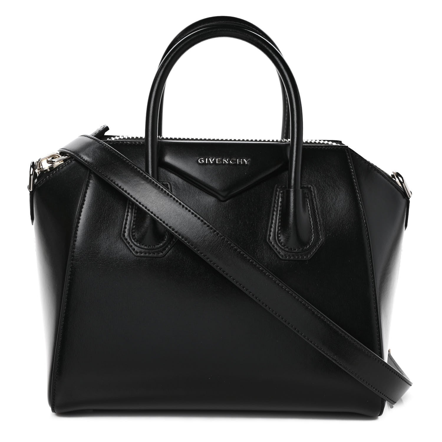 Givenchy Shiny Lord Calfskin Small Antigona Black 1 of 9