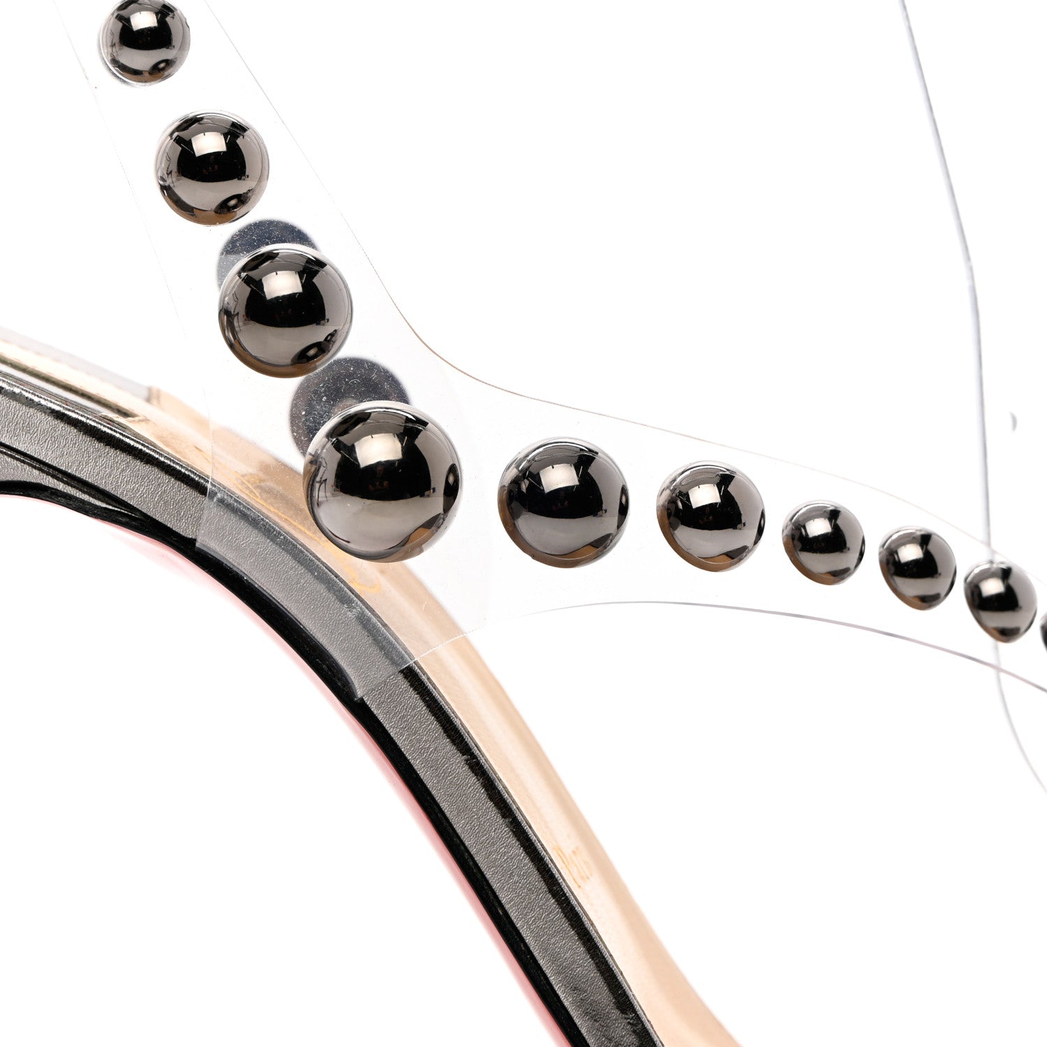 Christian Louboutin Specchio PVC Corinetta 100 Sandals 41 Gun Metal 5 of 18