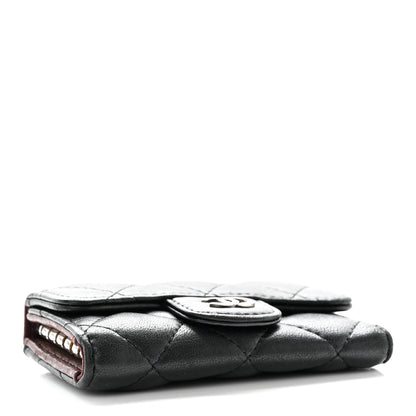 Chanel Lambskin Quilted 6 Key Holder Black 4 of 16