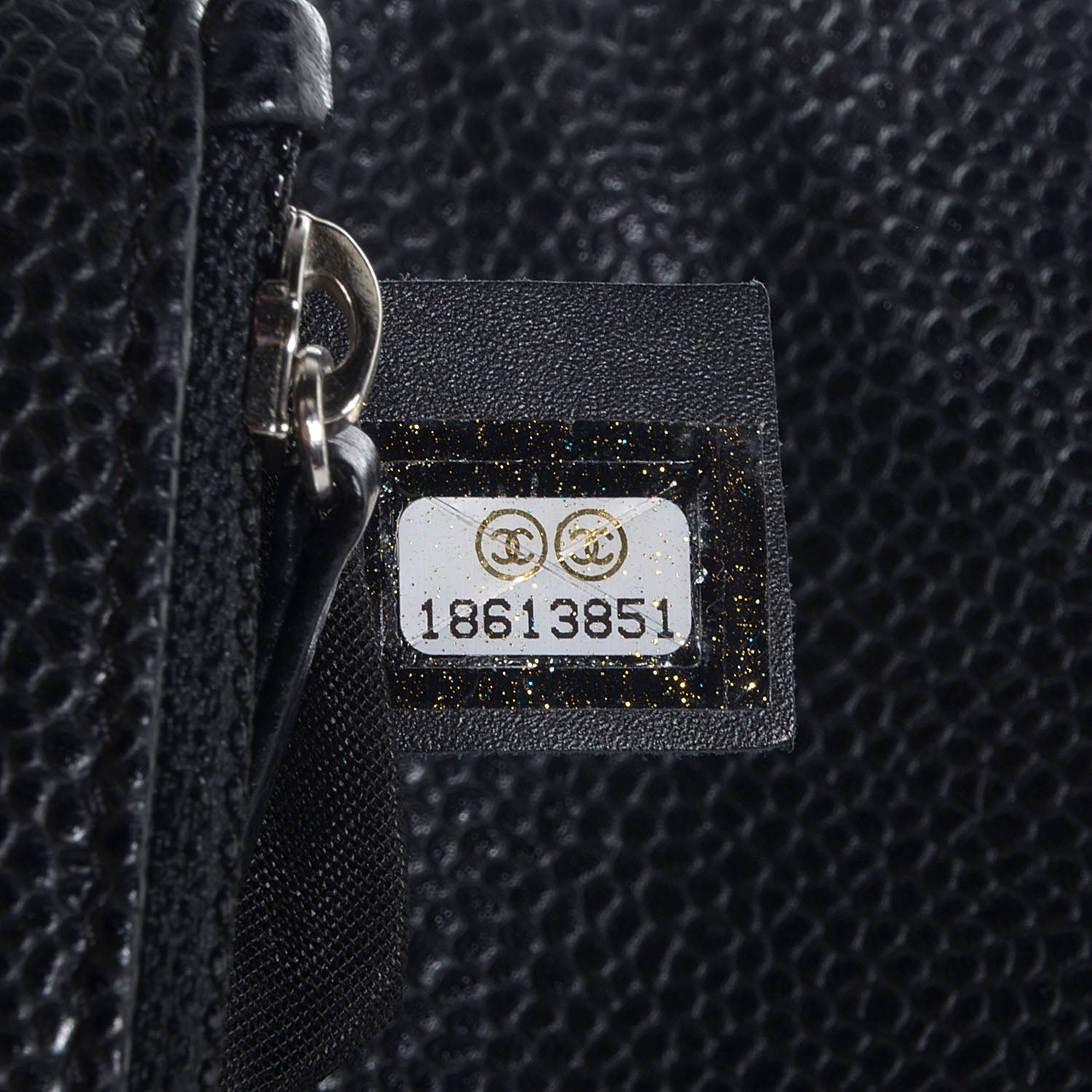 Chanel Caviar Half Moon Wallet On Chain WOC Black 8 of 8