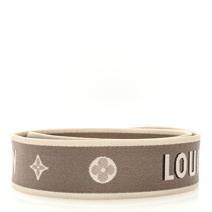 Louis Vuitton Jacquard Diane Shoulder Strap Tourterelle Creme 2 of 4