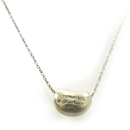 Tiffany Sterling Silver 9mm Elsa Peretti Bean Pendant Necklace 2 of 4