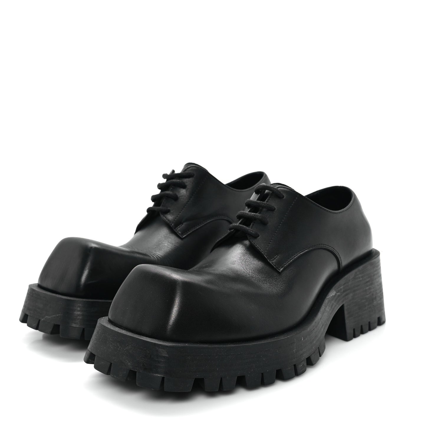 Calfskin Trooper Derby Loafers 38 Black