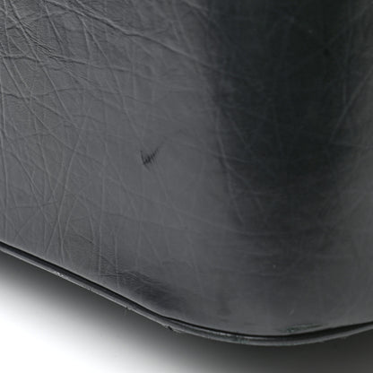 Chanel Aged Calfskin Quilted Trolley Rolling Luggage Black 10 of 13
