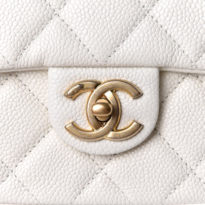 Chanel Caviar Quilted Mini Chain Soul Flap White 15 of 22