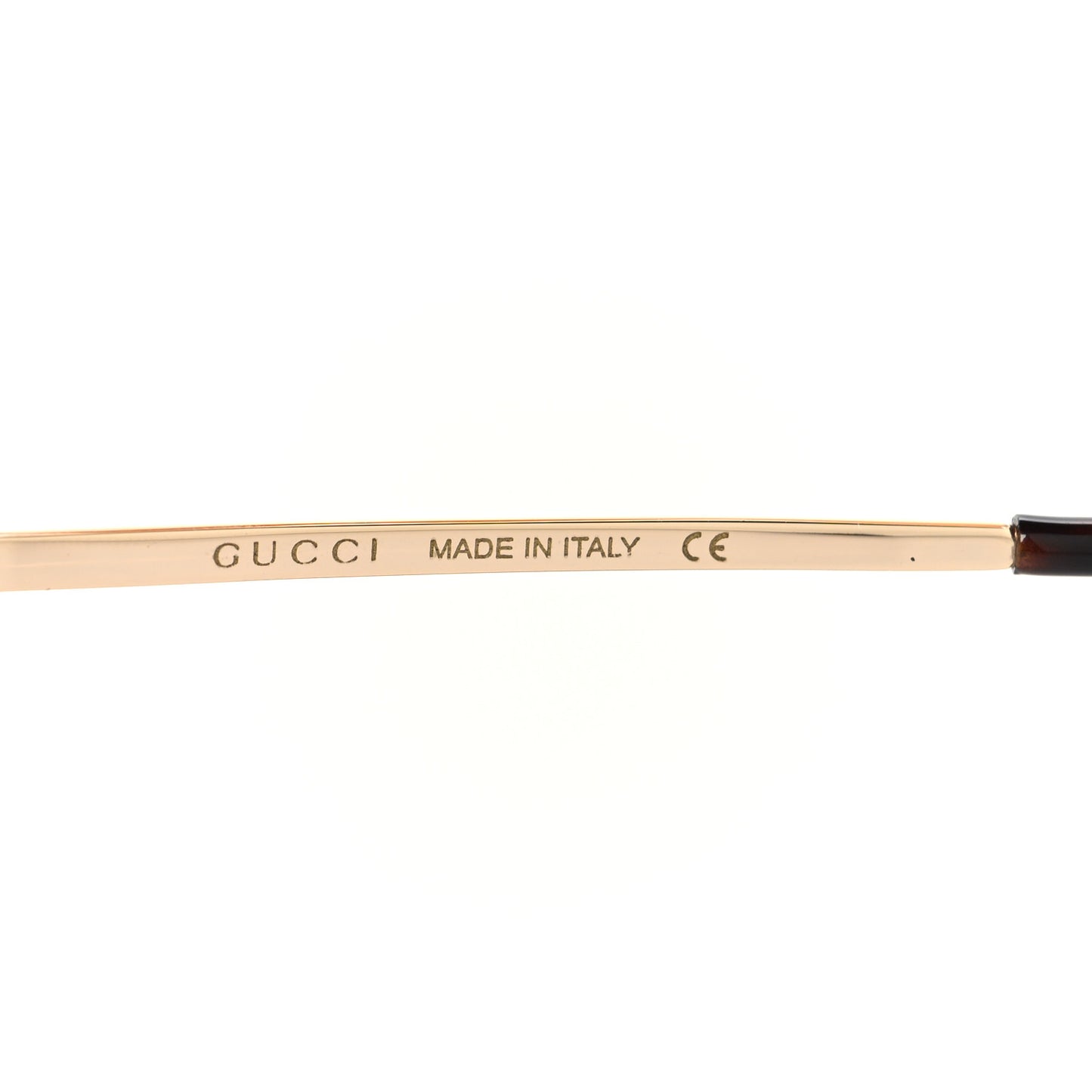 Metal Horsebit Square Frame Sunglasses GG0879S Gold