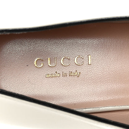 Gucci Malaga Kid Womens GG Marmont Loafers 38 Mystic White 7 of 8