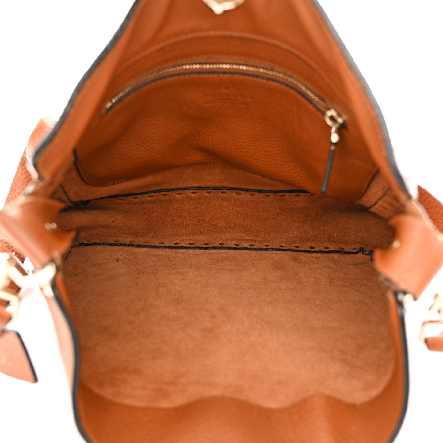 Pebbled Calfskin Large Rockstud Flip-Lock Messenger Bag Light Cuir