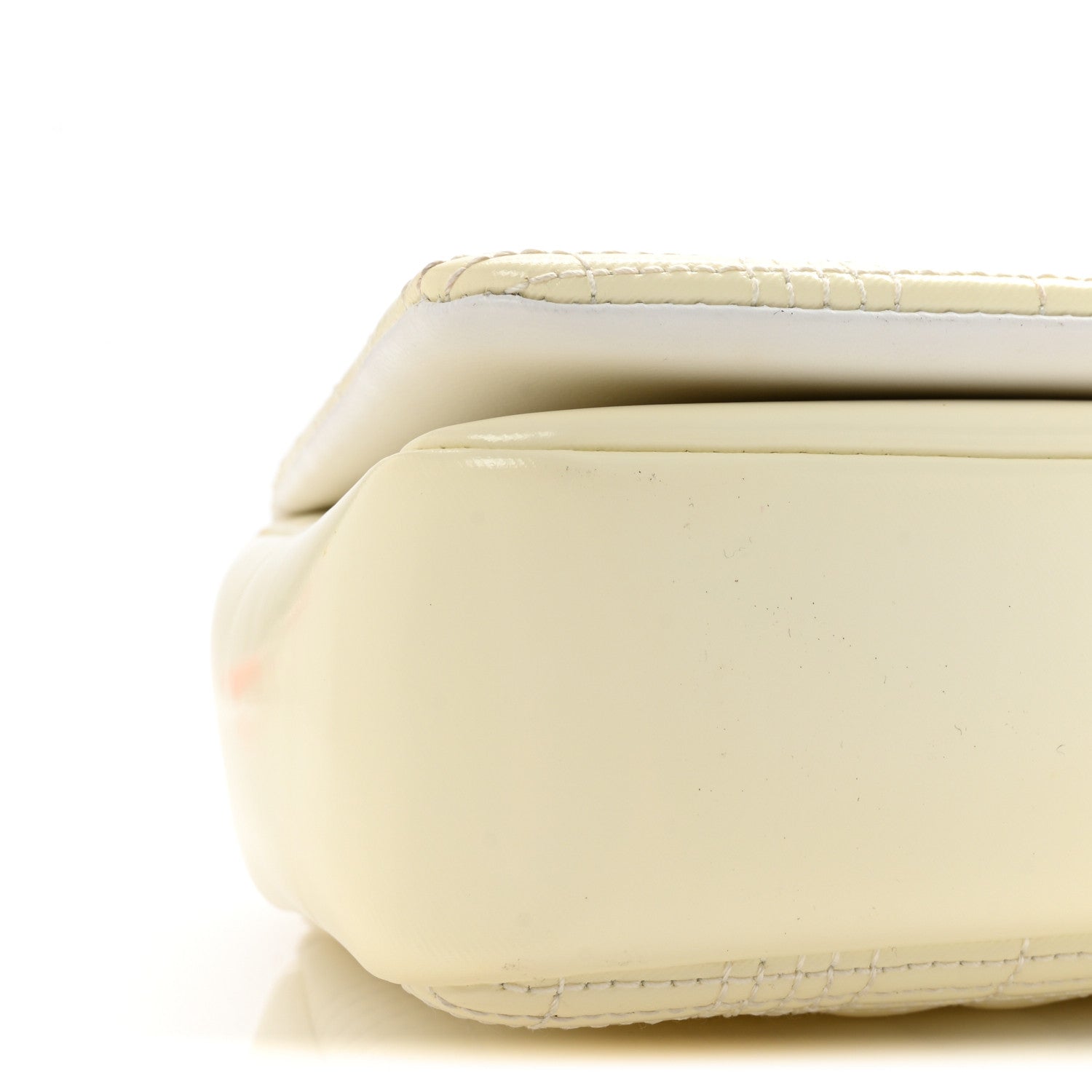 Burberry Patent Quilted Horseferry Print Small Lola Bag White 9 of 10