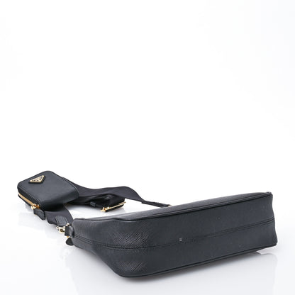 Prada Saffiano Lux Re-Edition 2005 Shoulder Bag Black 4 of 11