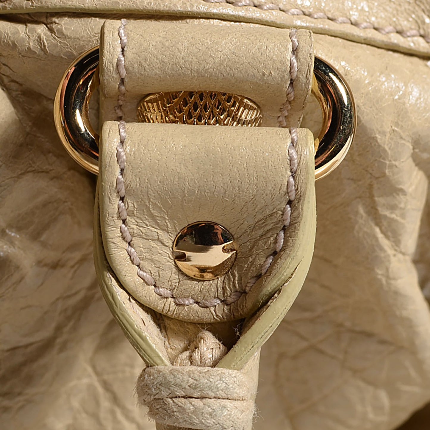 Agneau Giant 12 Gold Hardware Work Dune