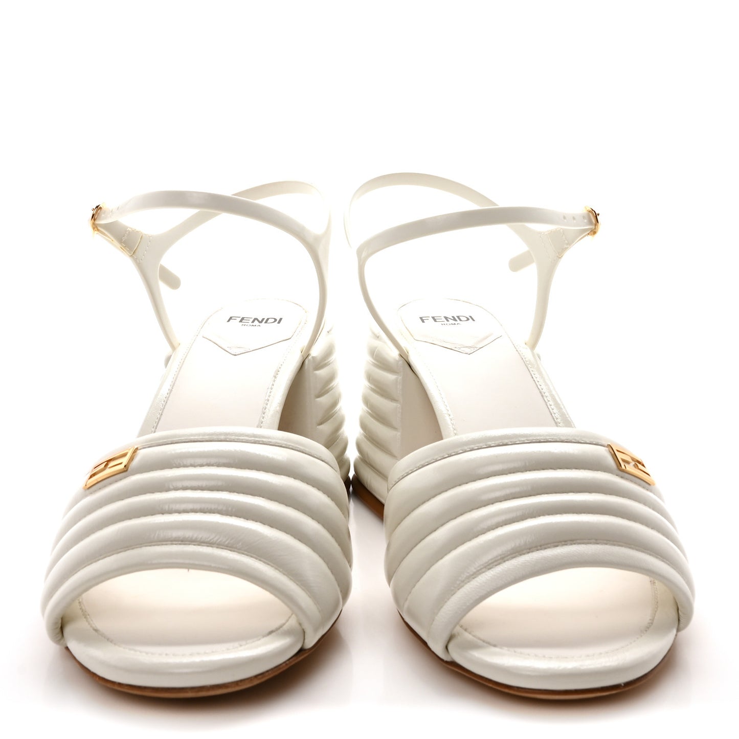 Vitello Promenade Slingback Sandals 37 White