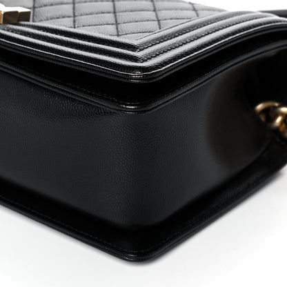 Chanel Caviar Quilted Medium Boy Flap Black 11 of 12