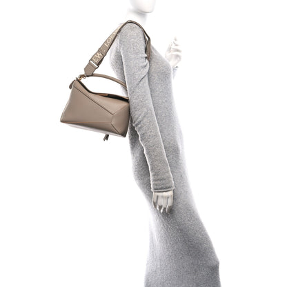 Loewe Grained Calfskin Small Puzzle Bag Sand Mink 2 of 13