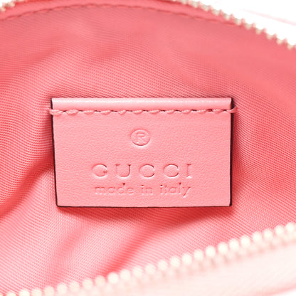 Gucci Calfskin Matelasse GG Marmont Key Pouch Wild Rose 6 of 7