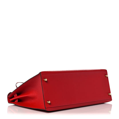 Hermes Epsom Kelly Sellier 35 Rouge Casaque 4 of 35