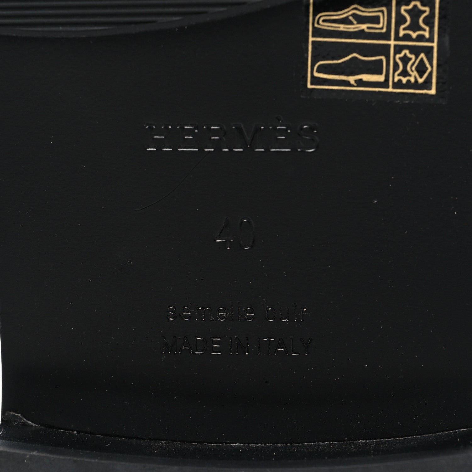 Hermes Calfskin Womens Hot Loafer 40 Black 7 of 8