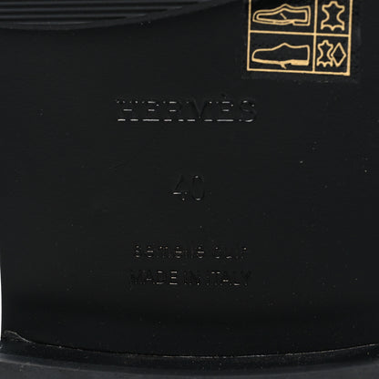 Hermes Calfskin Womens Hot Loafer 40 Black 7 of 8