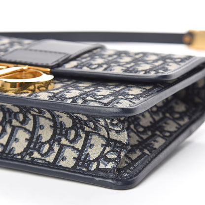 Christian Dior Oblique 30 Montaigne Flap Bag Blue 6 of 11