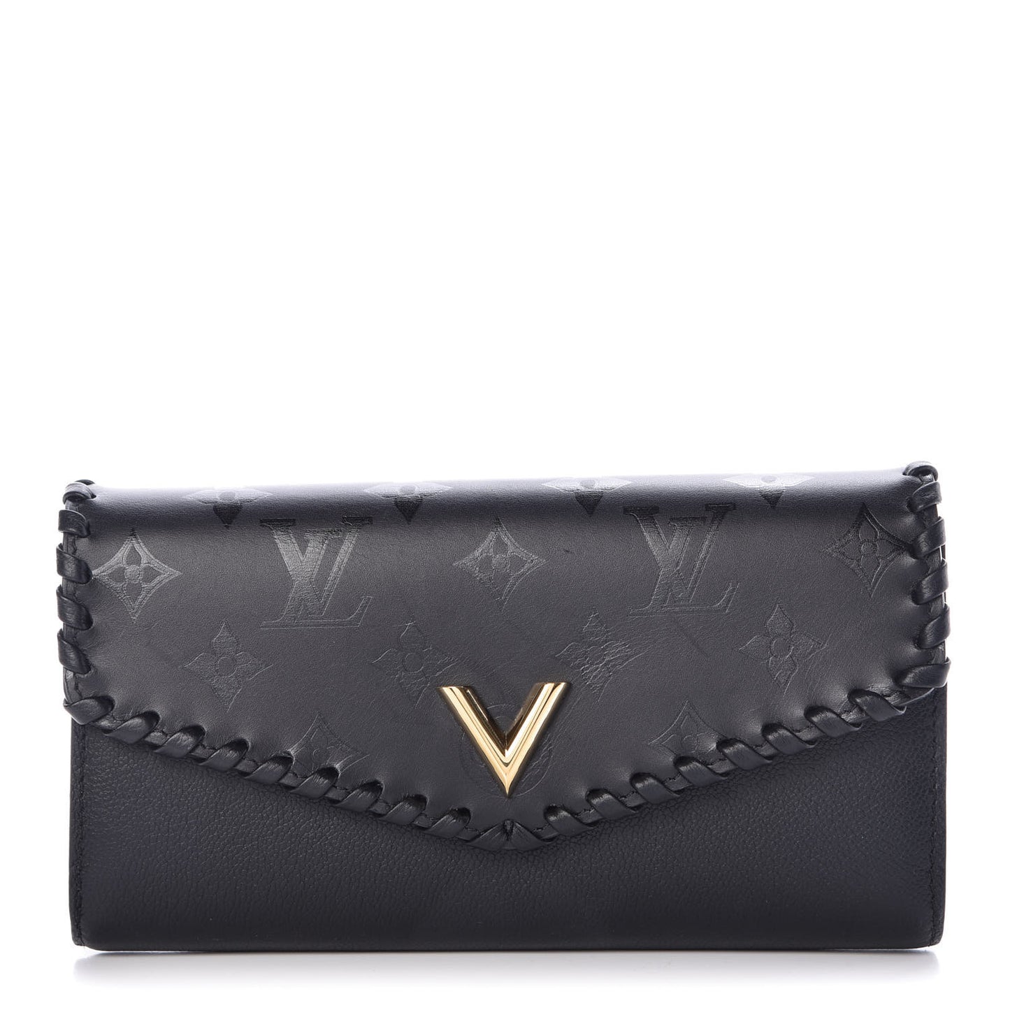 Monogram Cuir Plume Very Wallet Black
