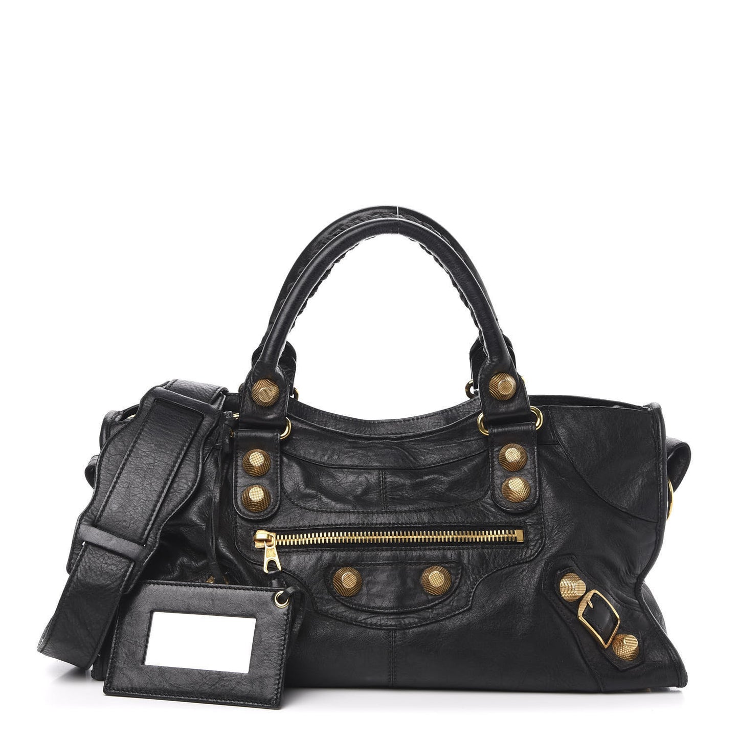 Agneau Giant 21 Gold Hardware Part Time Black
