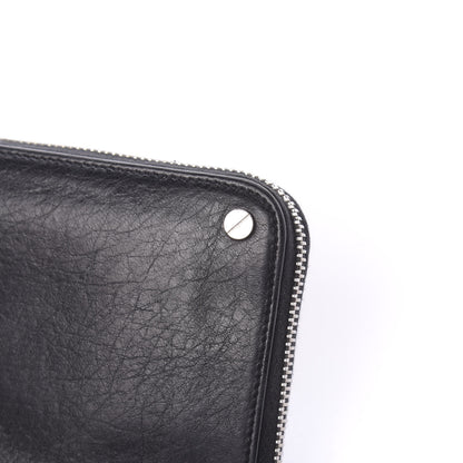 Balenciaga Agneau Arena Nappa Glover Classic Continental Zip Around Wallet Black 7 of 9