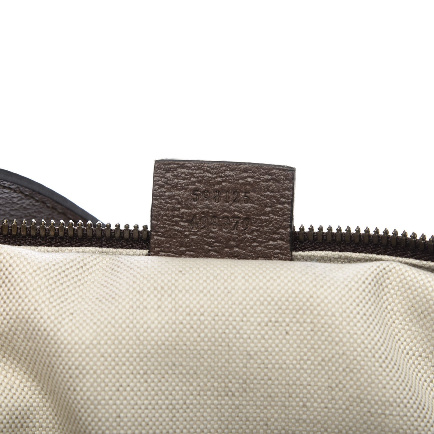 GG Supreme Monogram Web Small Ophidia Half Moon Hobo Brown