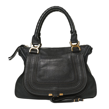 Chloe Calfskin Medium Marcie Satchel Black 1 of 16