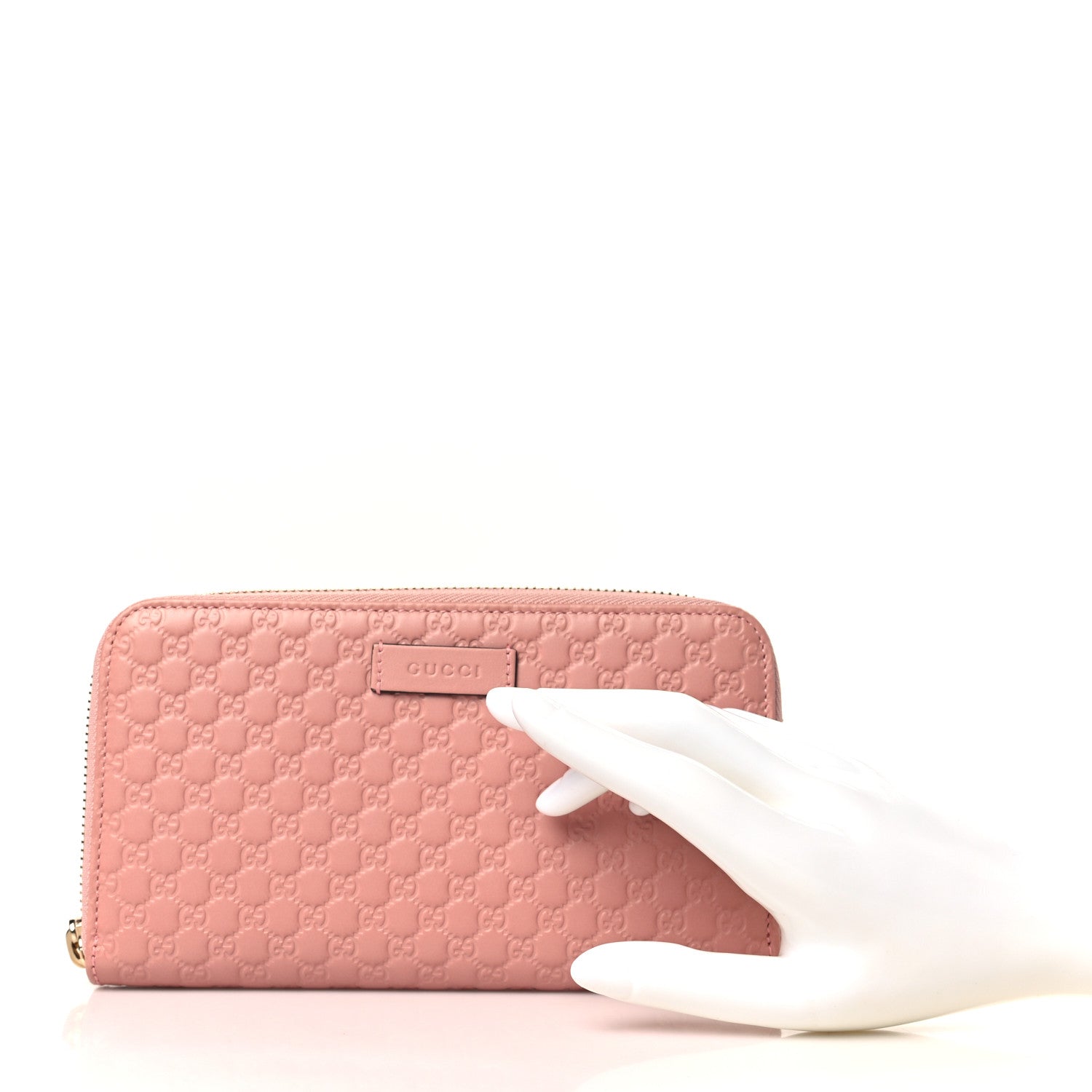 Gucci Microguccissima Zip Around Wallet Soft Pink 2 of 7