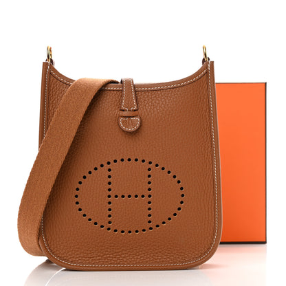 Hermes Taurillon Clemence Evelyne TPM Gold 11 of 11