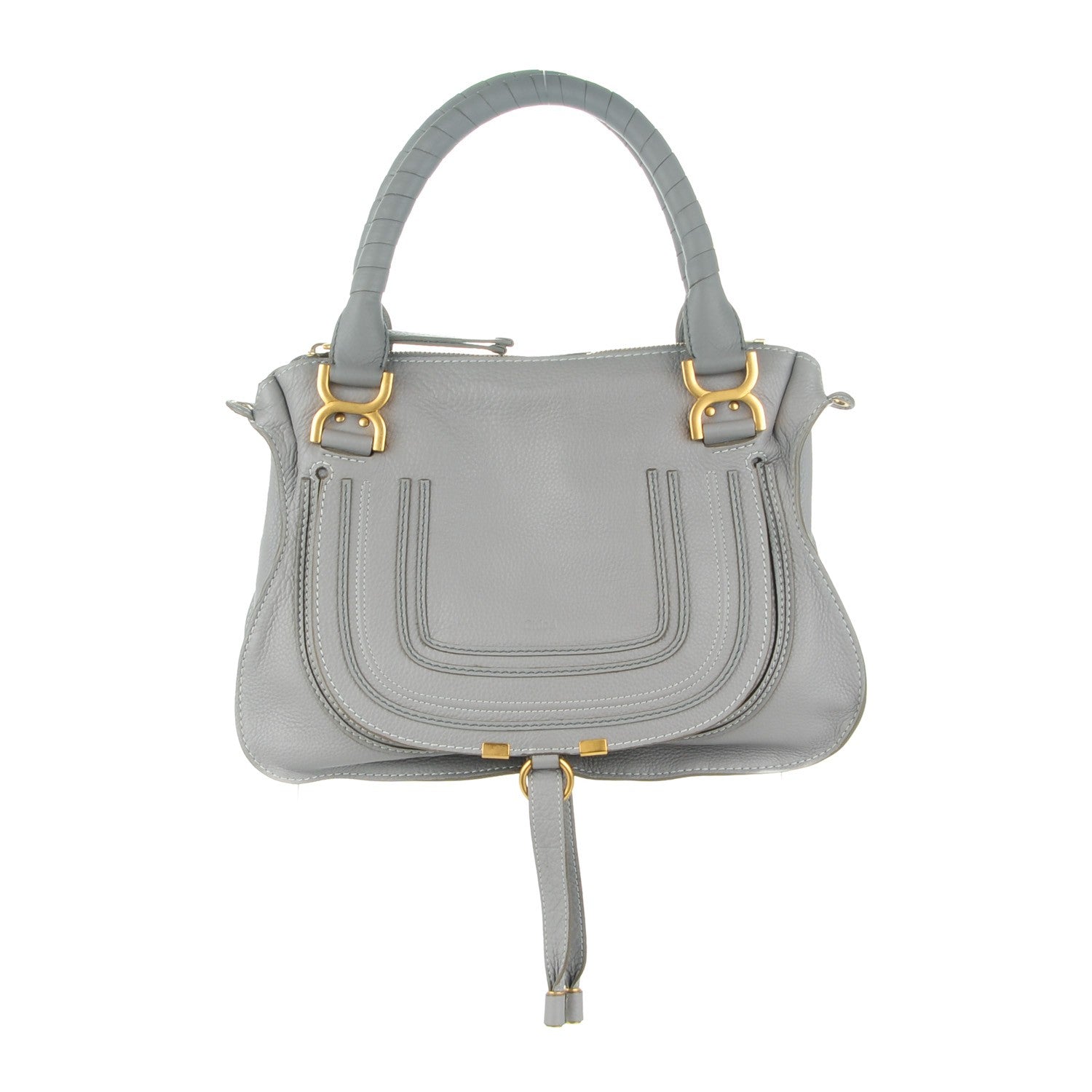 Chloe Calfskin Medium Marcie Satchel Cashmere Grey 1 of 10