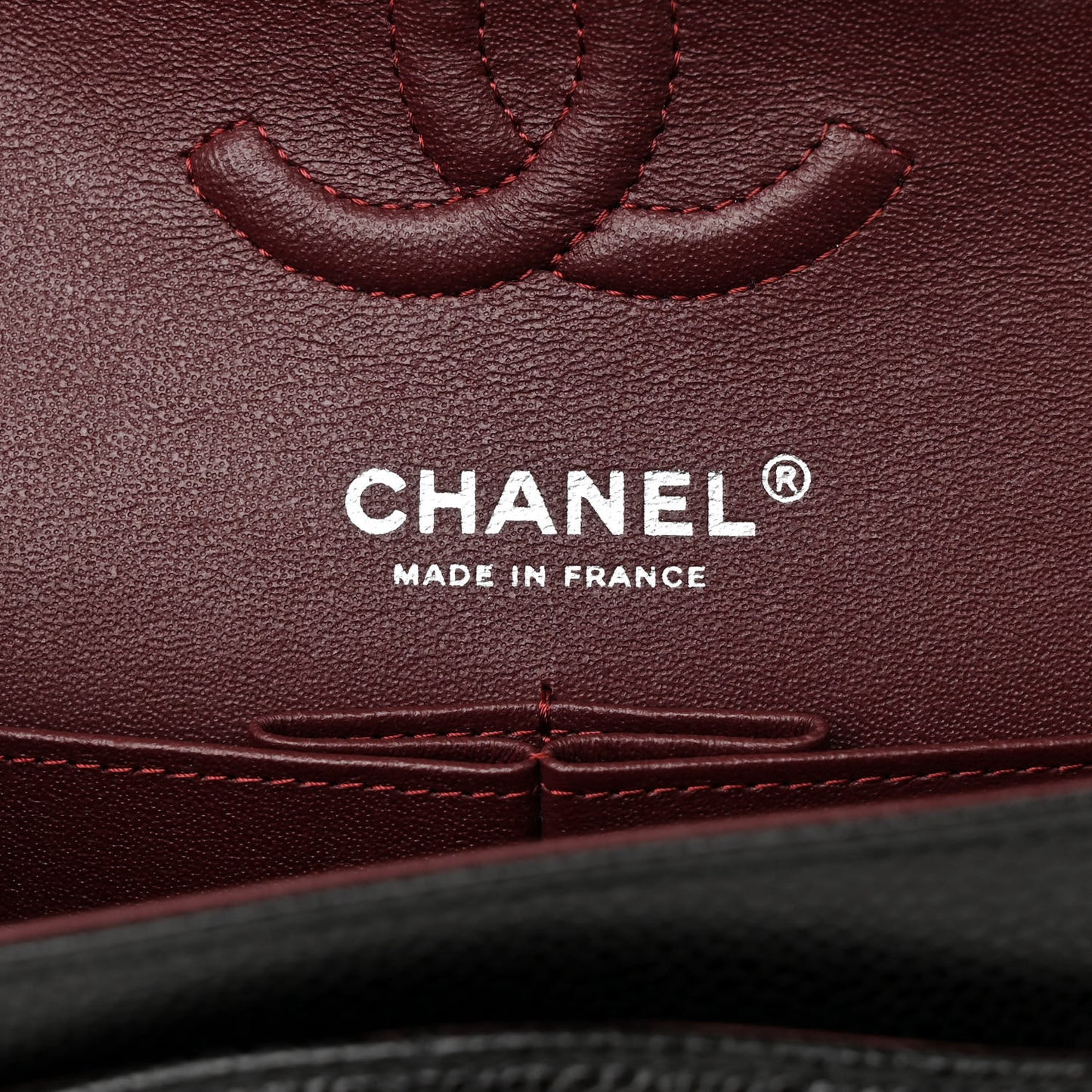 Caviar Quilted Small Double Flap Black