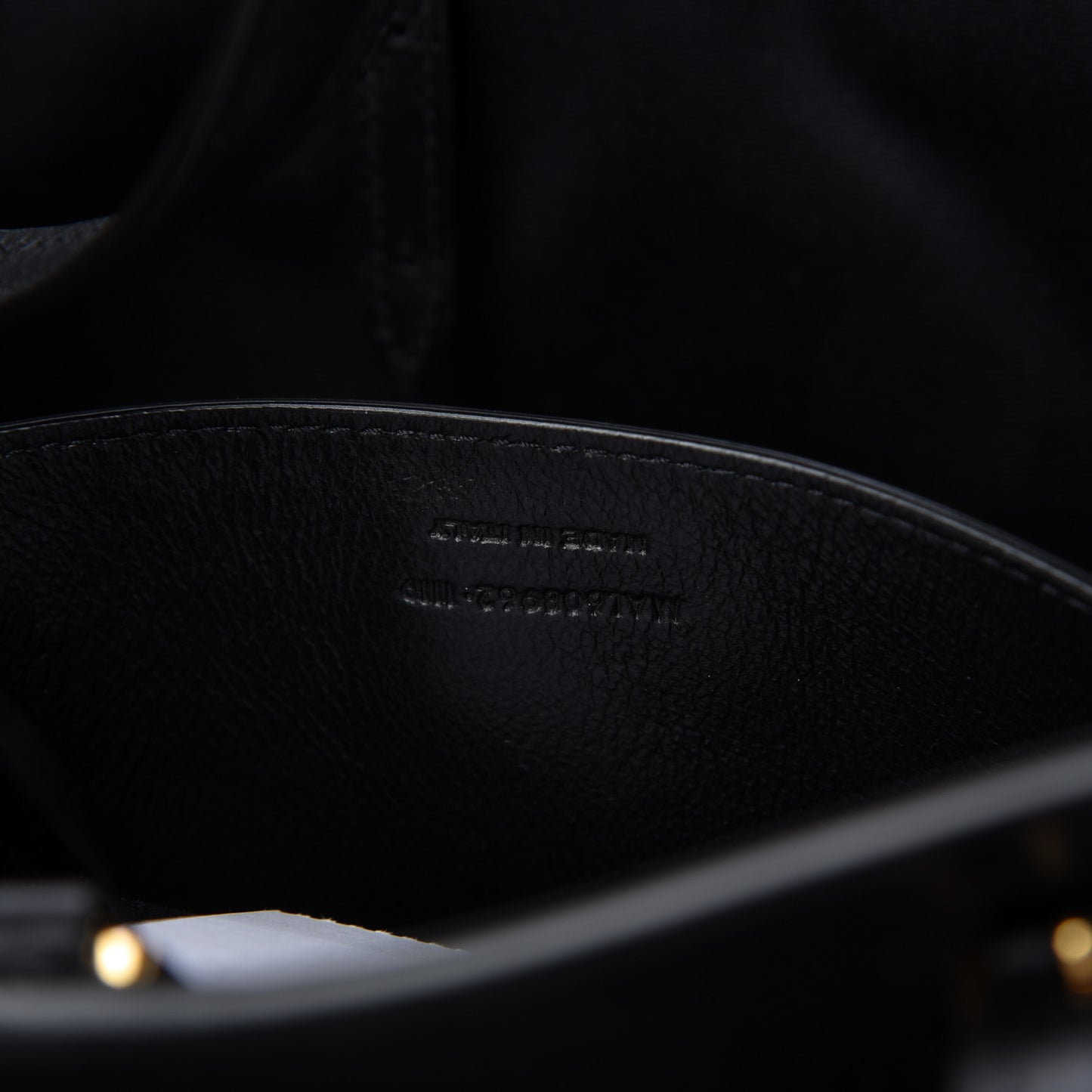 Calfskin Raffia Medium Shopper Tote Black