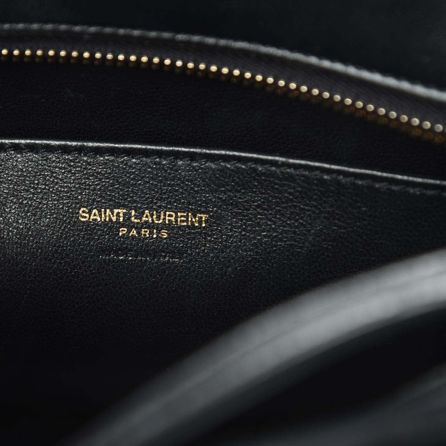 Saint Laurent Calfskin Monogram Baby Cabas Black 6 of 12
