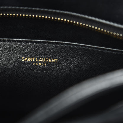 Saint Laurent Calfskin Monogram Baby Cabas Black 6 of 12