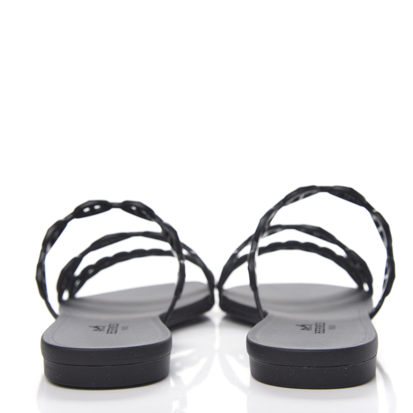 Rubber Chaine d'Ancre Rivage Sandals 36 Black