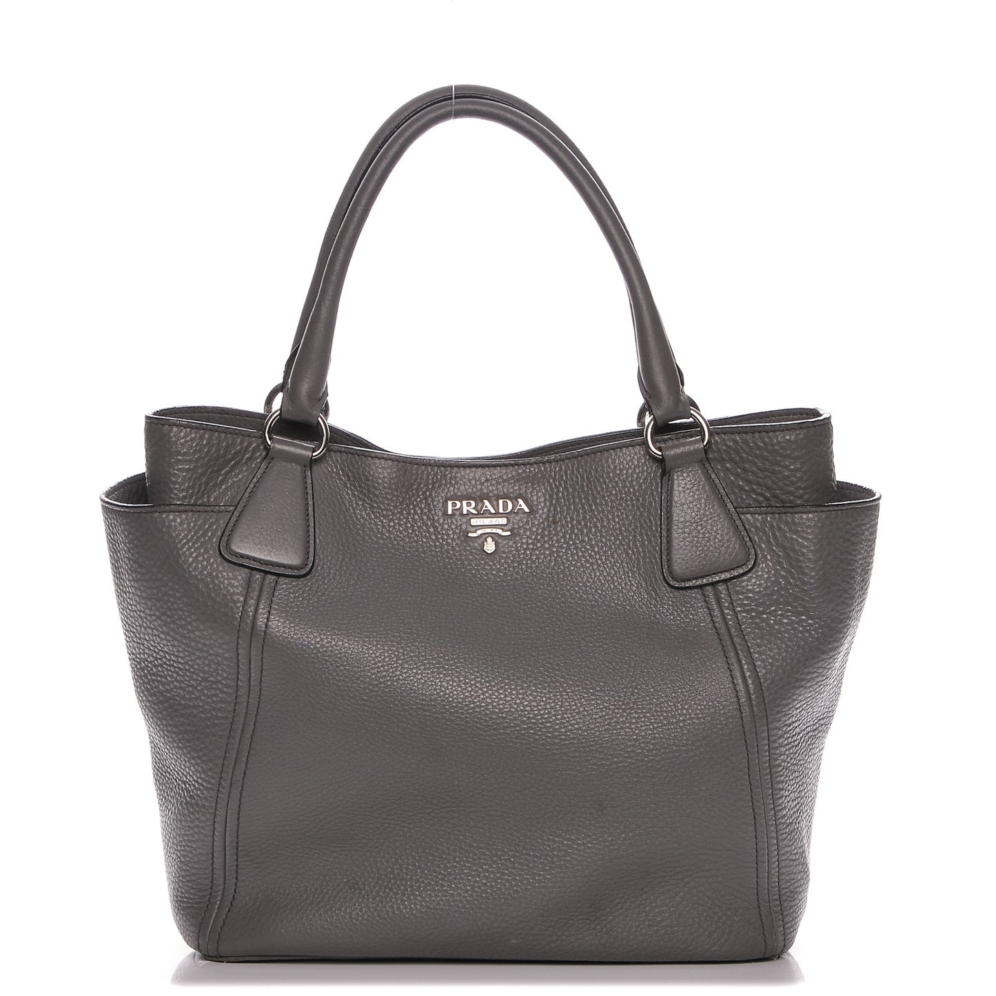 Vitello Daino Side Pocket Tote Marmo