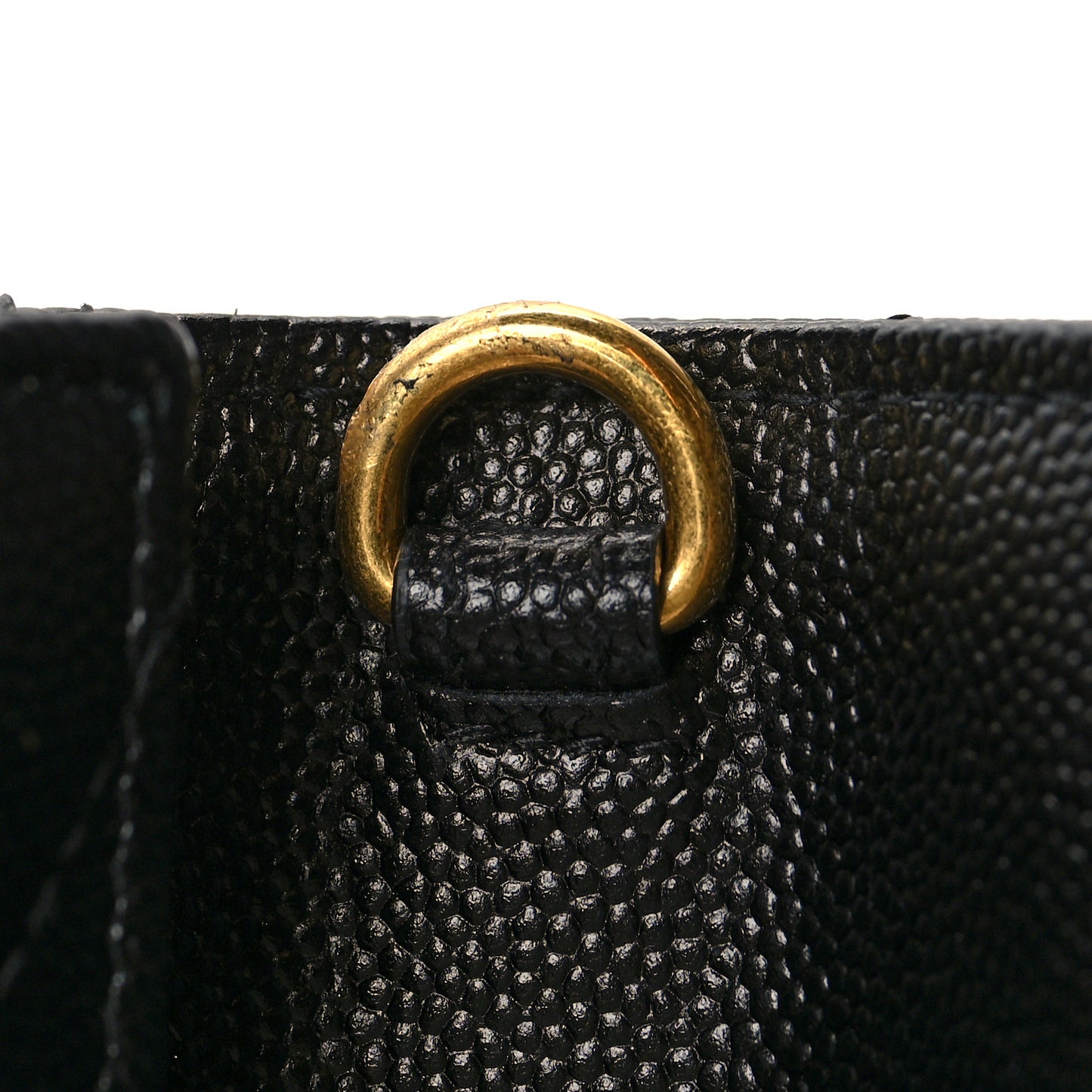 Grain De Poudre Matelasse Chevron Monogram Envelope Clutch Black