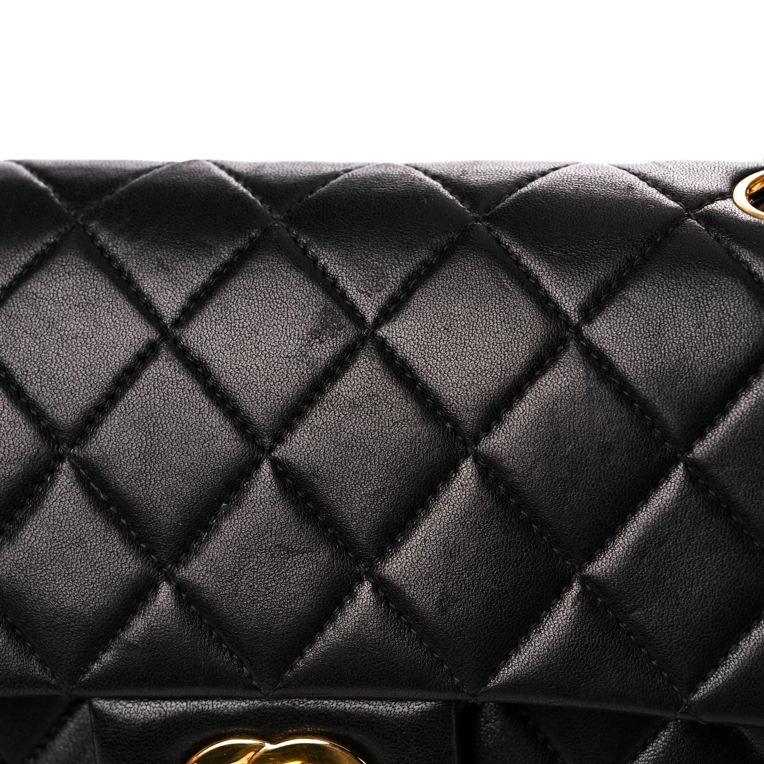 Chanel Lambskin Quilted Medium Double Flap Black 20 of 22